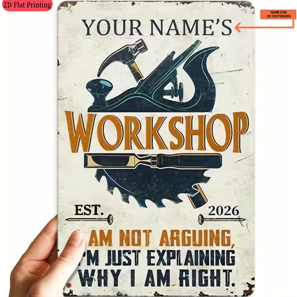 Workshop Tools And Names - [2D Flat] 1pc Custom Name Workshop