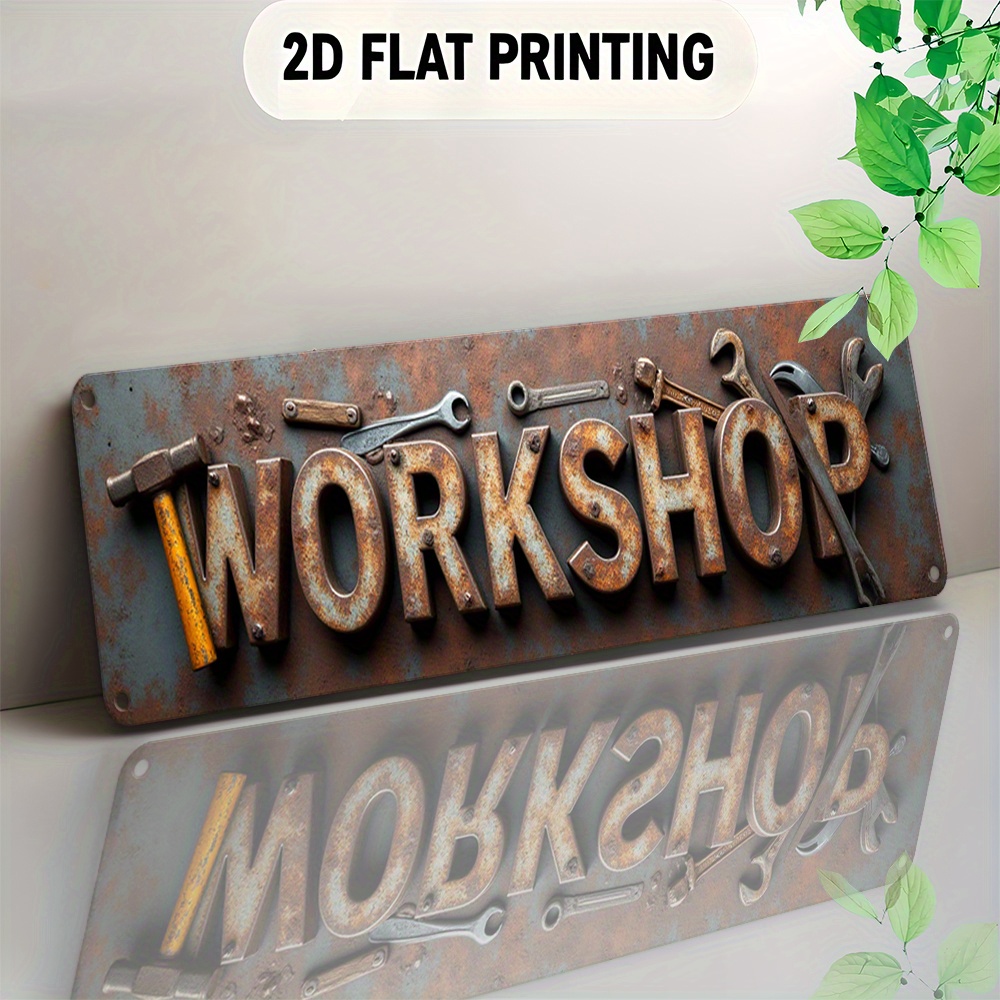 Workshop Tools Background - 2D Flat,Signboard, a Decorative Item with