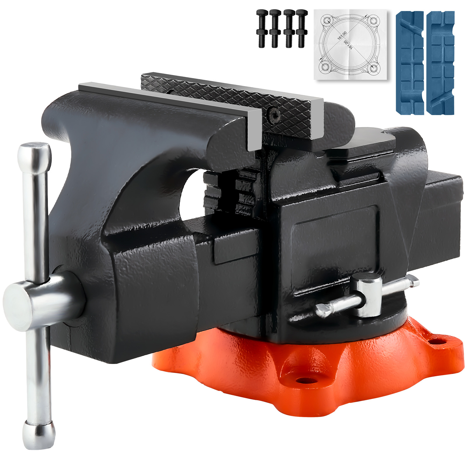 Bench Vise Swivel - SucceBuy Bench Vise 5
