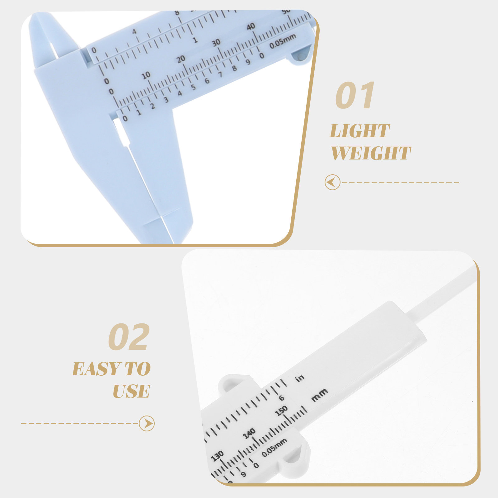 Workshop Tools In Engineering - 4Pcs Plastic Calipers 150Mm Non Digital
