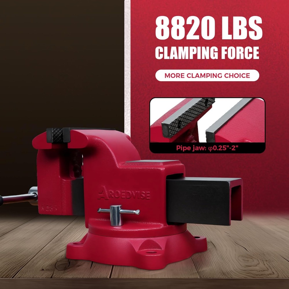 Bench Vise Swivel - Heavy Duty Bench Vise 360 Degree