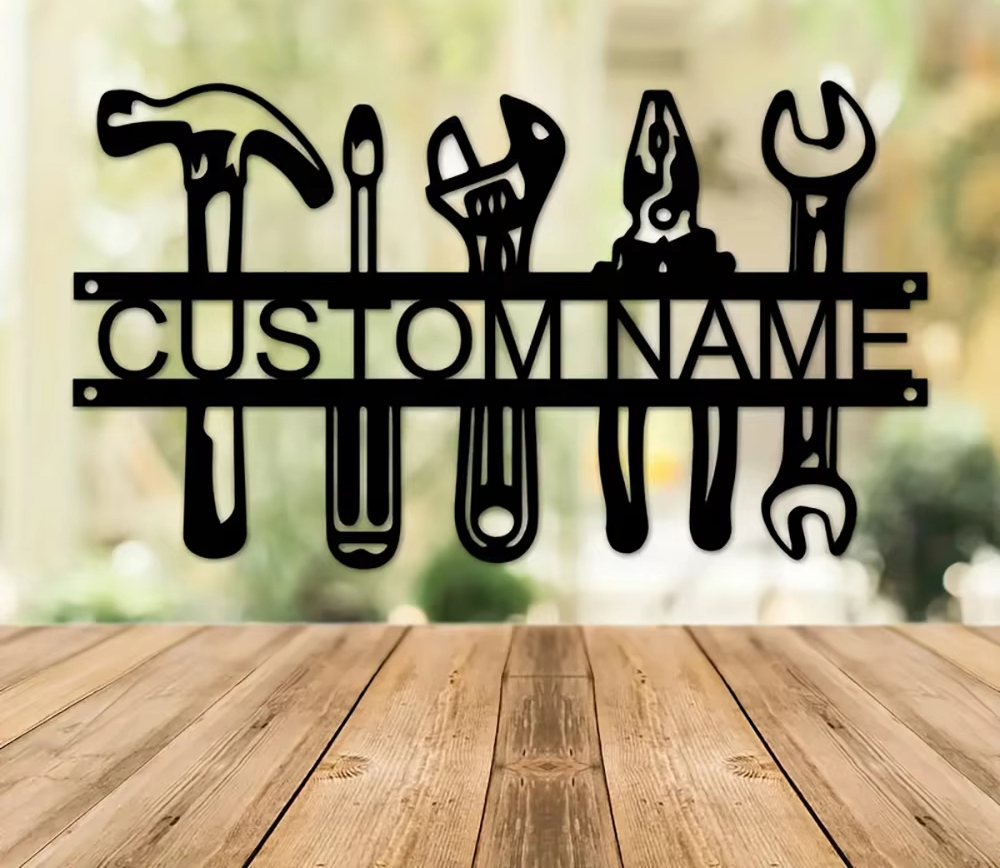 Customized Name Industrial Sty - Workshop Tools And Names 评论和价格