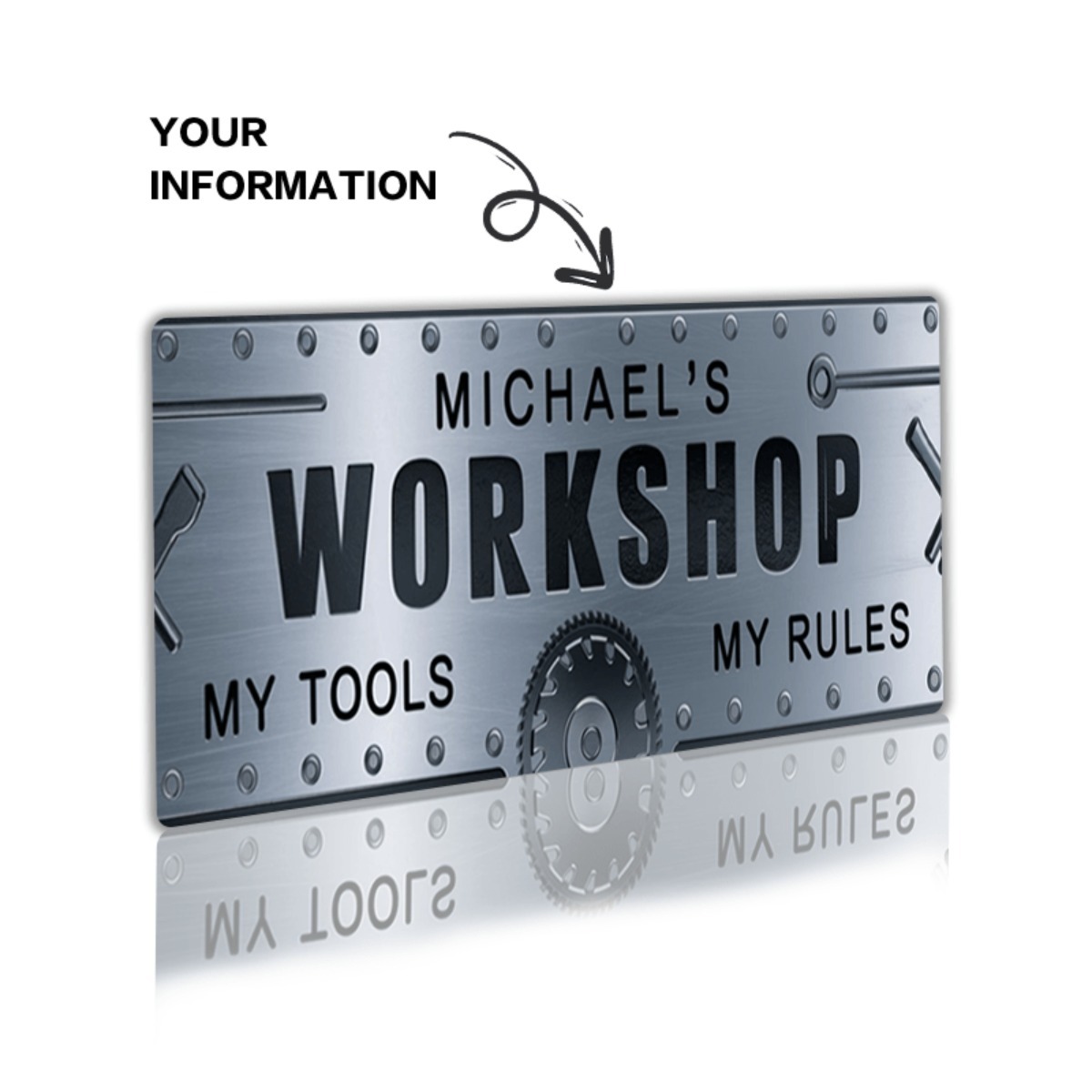 Personalized Name Workshop Alu - Workshop Tools And Names 评论和价格