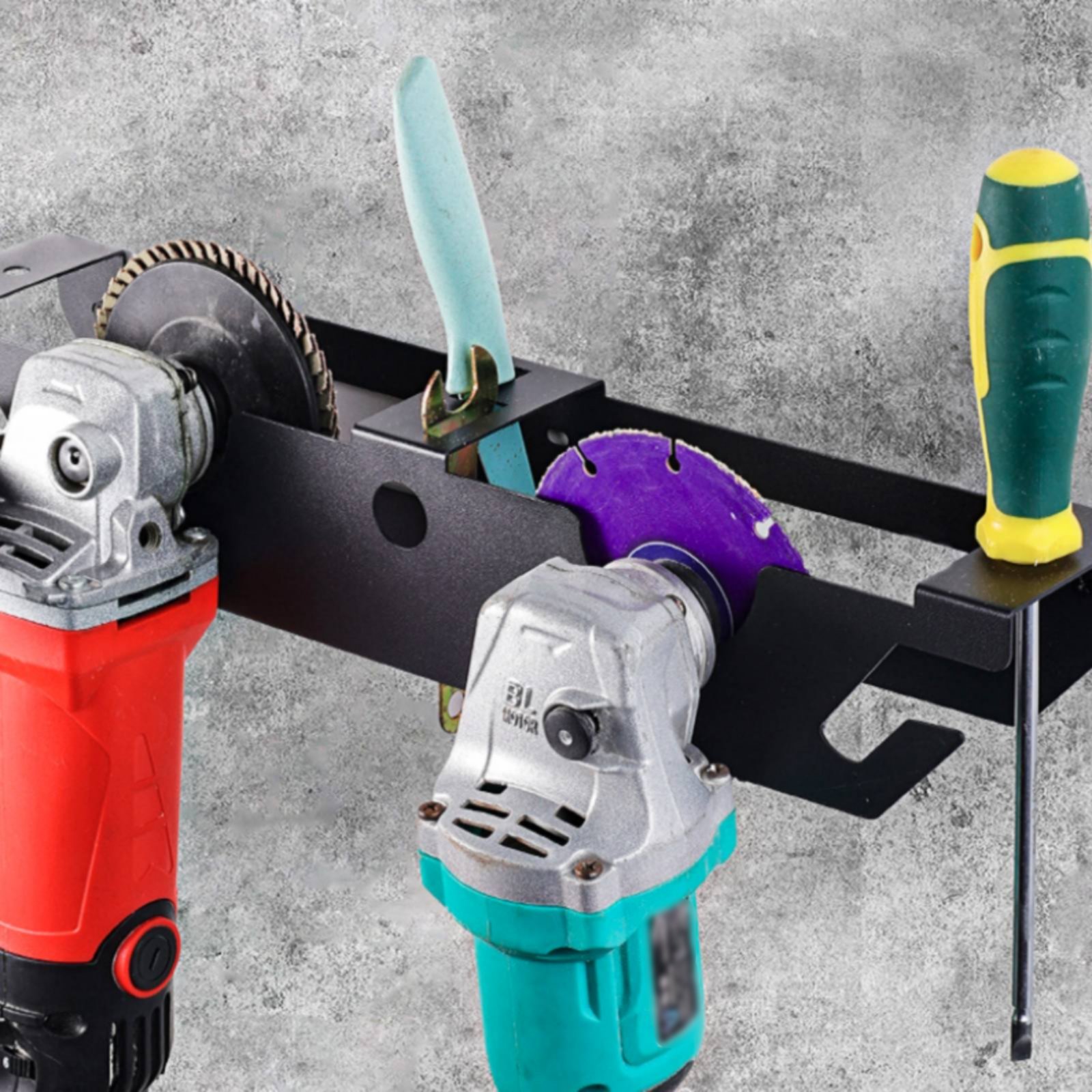 4 Bay Angle Grinder Rack Heavy - Workshop Tools Organizer 评论和价格