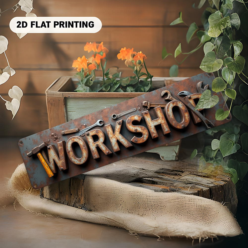 2D Flat,Signboard, a Decorativ - Workshop Tools Background 评论和价格
