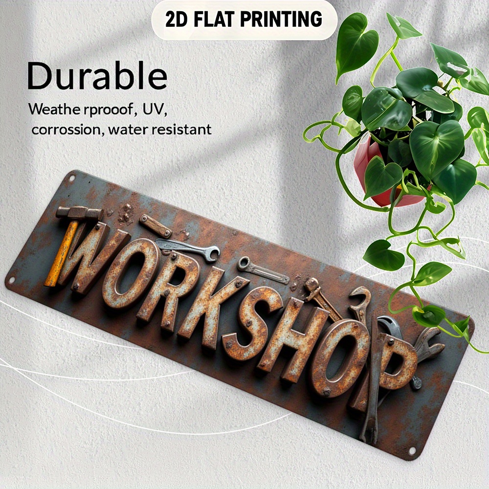 2D Flat,Signboard, a Decorativ - Workshop Tools Background 评论和价格