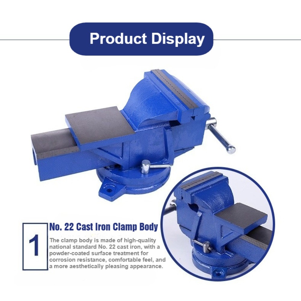 6-Inch Heavy Duty Bench Vise N - Bench Vise Swivel 评论和价格