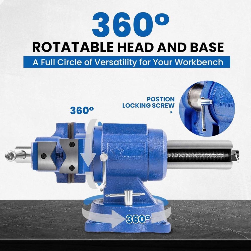 5 Inch Heavy Duty Bench Vise w - Bench Vise Swivel 评论和价格