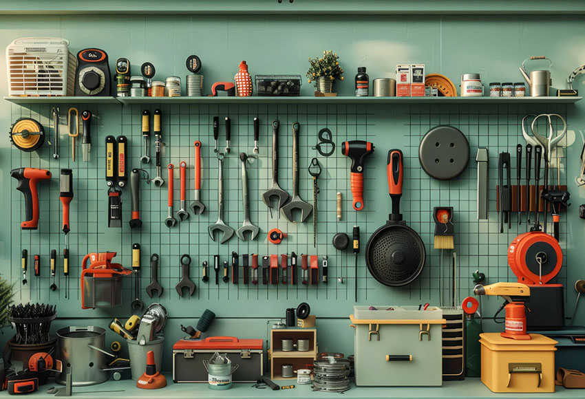 Mehofond Photography Backgroun - Workshop Tools Background 评论和价格