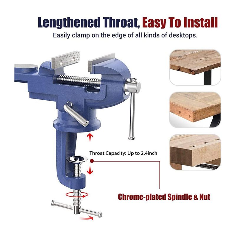 KYCOR-Bench Clamps Fixed Tool  - Bench Vise Swivel 评论和价格