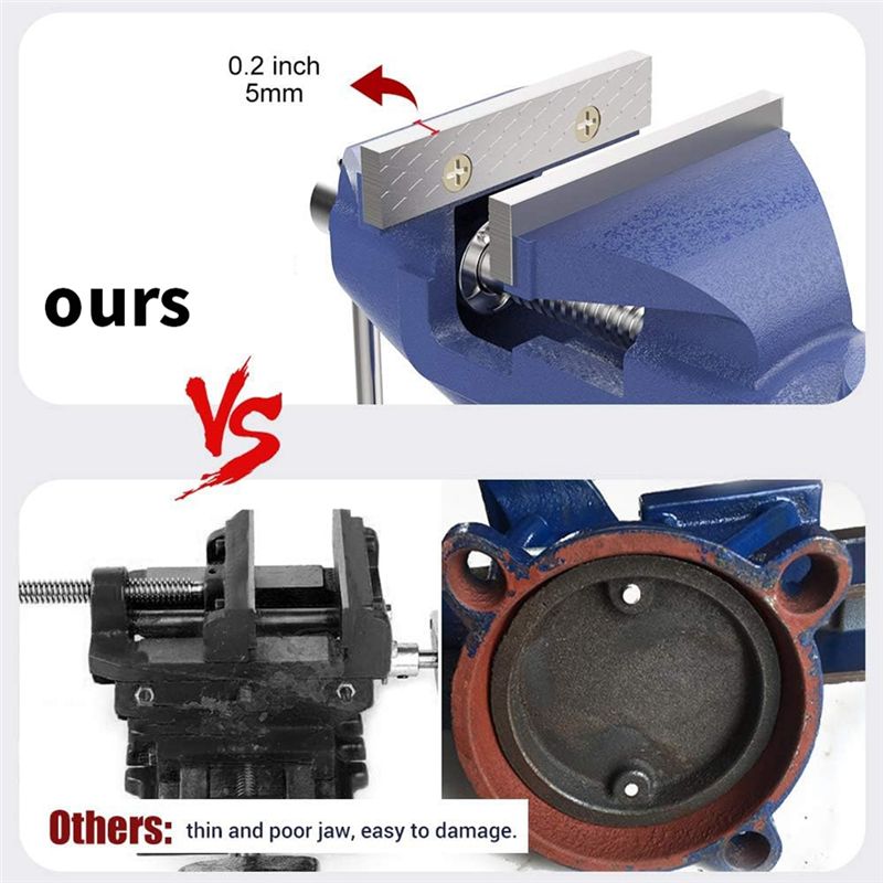 KYCOR-Bench Clamps Fixed Tool  - Bench Vise Swivel 评论和价格