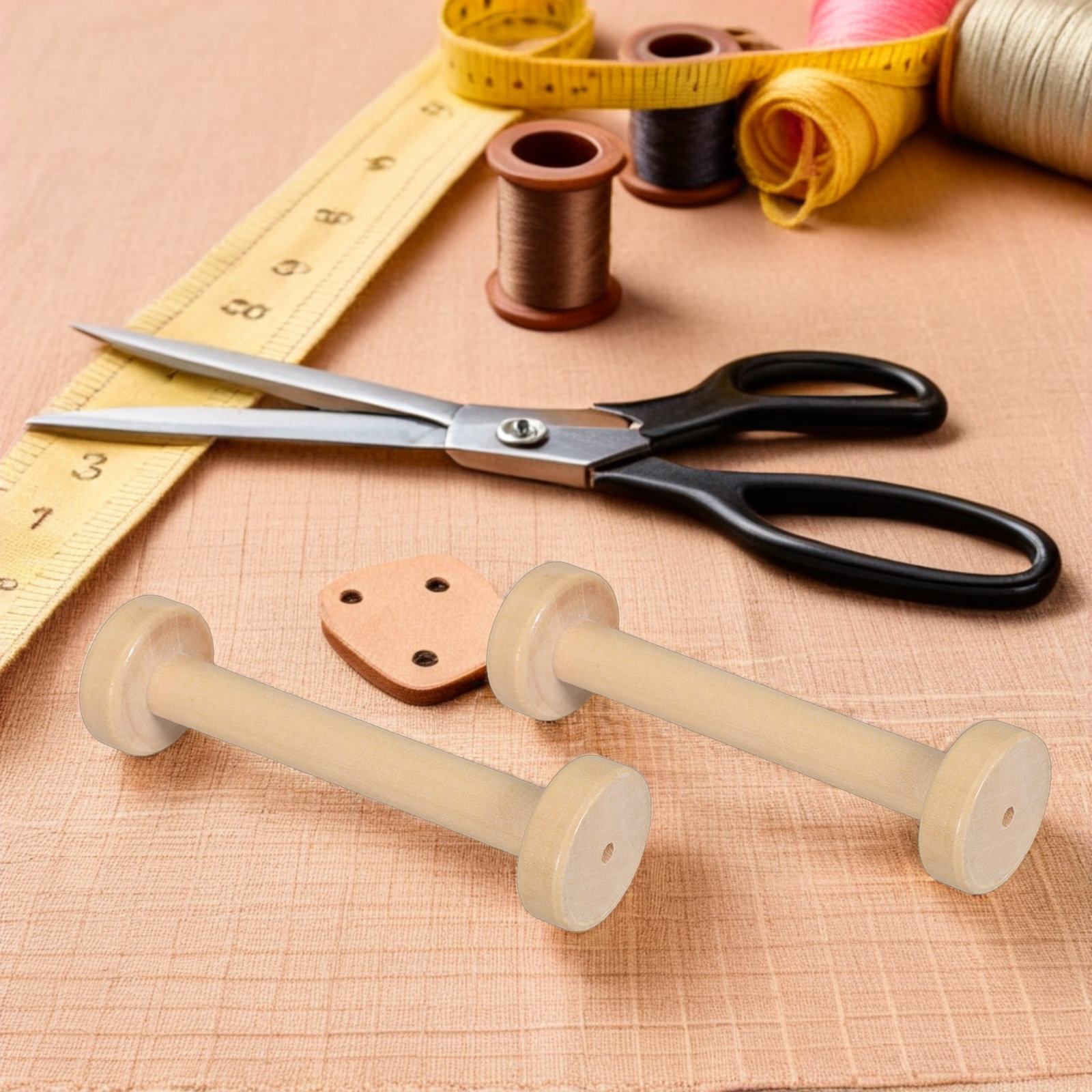 5Pcs Wooden Spools Natural Vin - Workshop Tools Diy 评论和价格