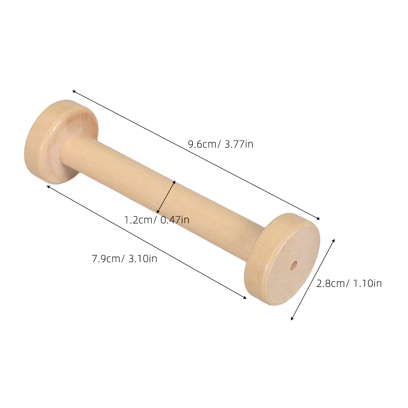5Pcs Wooden Spools Natural Vin - Workshop Tools Diy 评论和价格