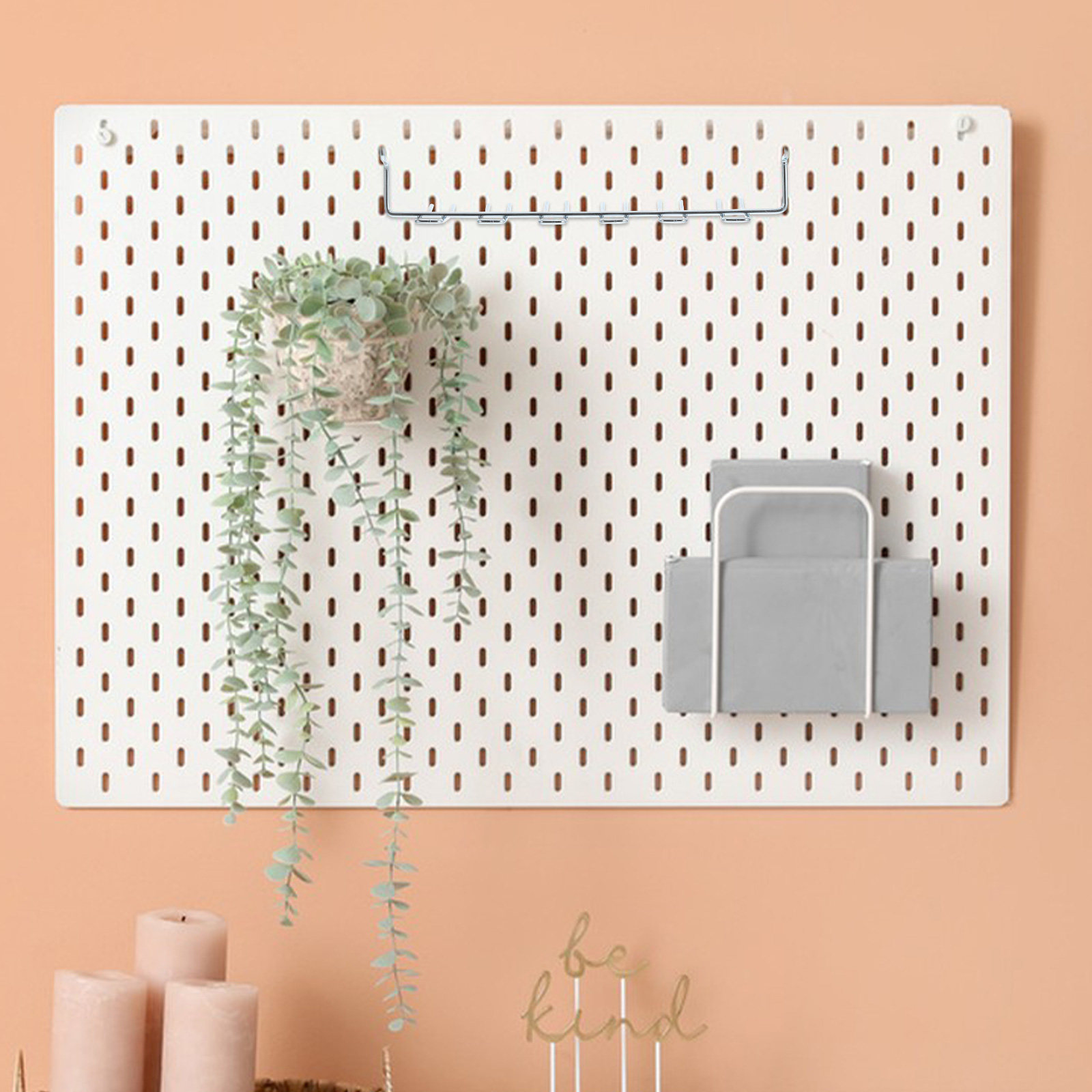 2Pcs Versatile Iron Pegboard T - Workshop Tools Organizer 评论和价格