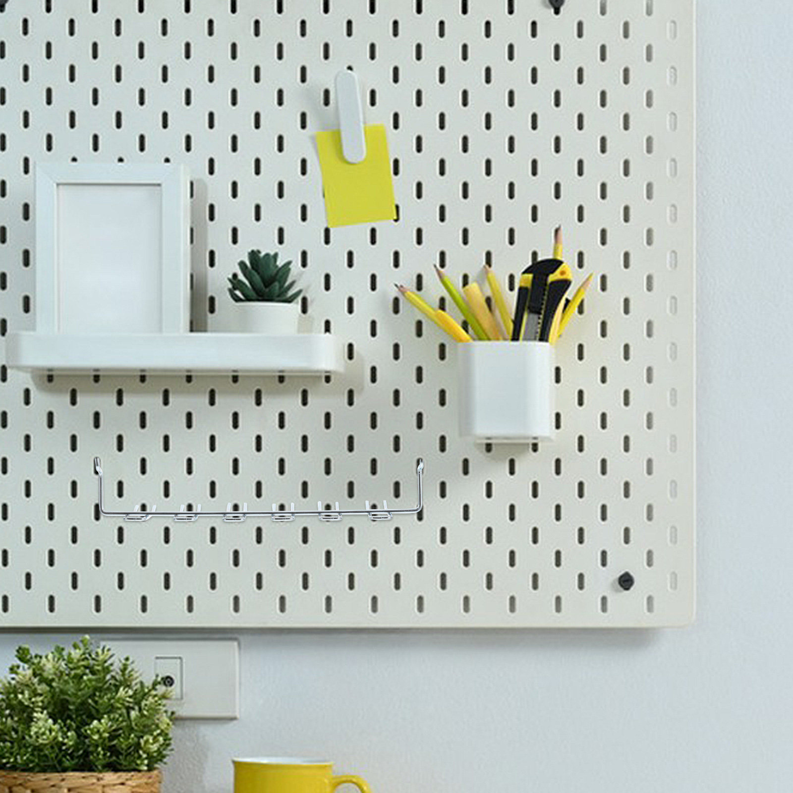 2Pcs Versatile Iron Pegboard T - Workshop Tools Organizer 评论和价格