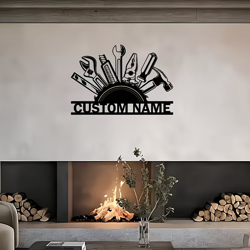 Custom Metal Tool Wall Art - P - Workshop Tools And Names 评论和价格